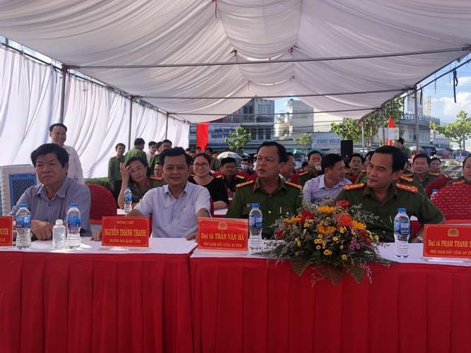 Ra mắt Chốt Dân phòng đảm bảo an ninh, trật tự trong KCN Thuận Đạo